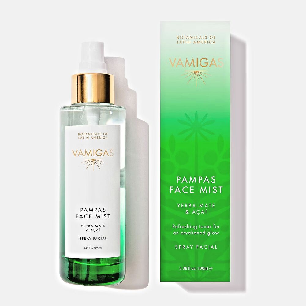 VAMIGAS Pampas Face Mist - Yerba Mate & Acai Toner for Balanced Glow 3.38 fl oz